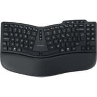 Kensington EQ Pro Fit Ergo KB675 TKL Wireless Rechargeable Keyboard K75491UK QWERTY Bluetooth/USB-A Nano Receiver Black