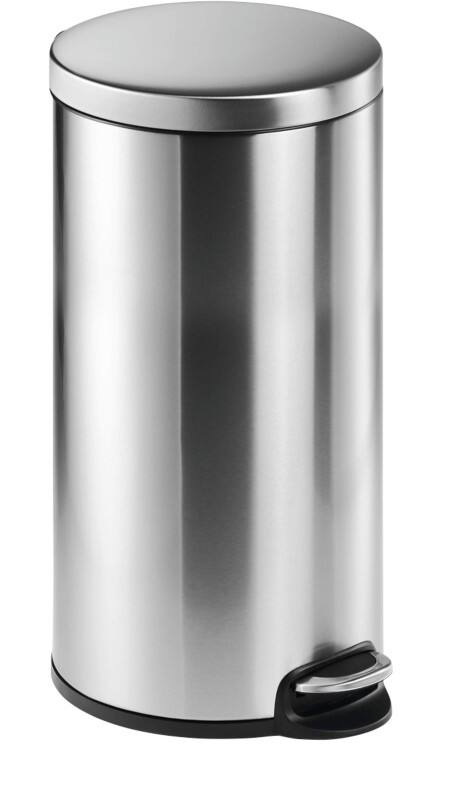 DURABLE Waste Bin Silver Stainless Steel 340323