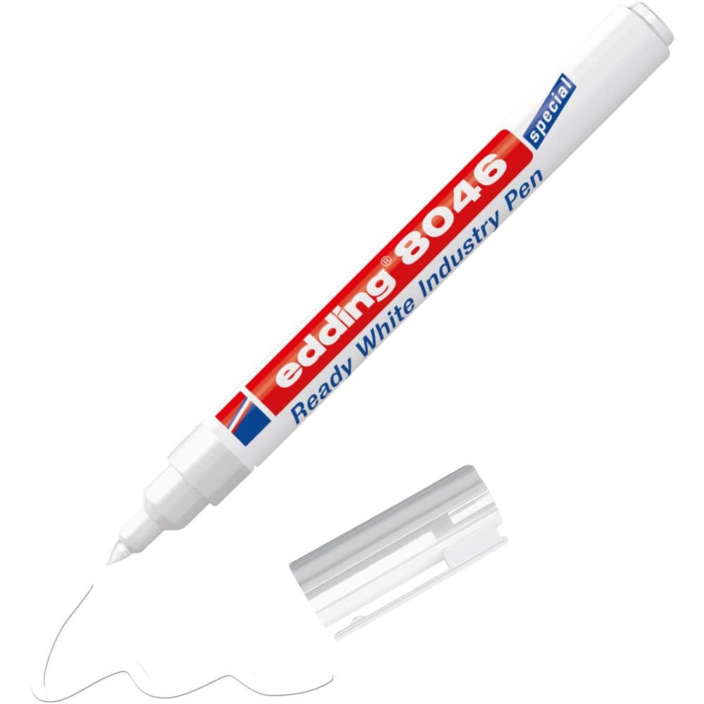 edding E-8046 Permanent Marker White Bullet 1 mm
