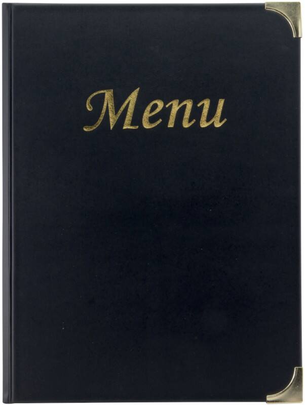 Securit Basic Menu Holder Freestanding Rectangular 23.5 (W) x 0.8 (D) x 31 (H) cm Black