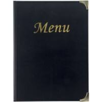 Securit Basic Menu Holder Freestanding Rectangular 23.5 (W) x 0.8 (D) x 31 (H) cm Black