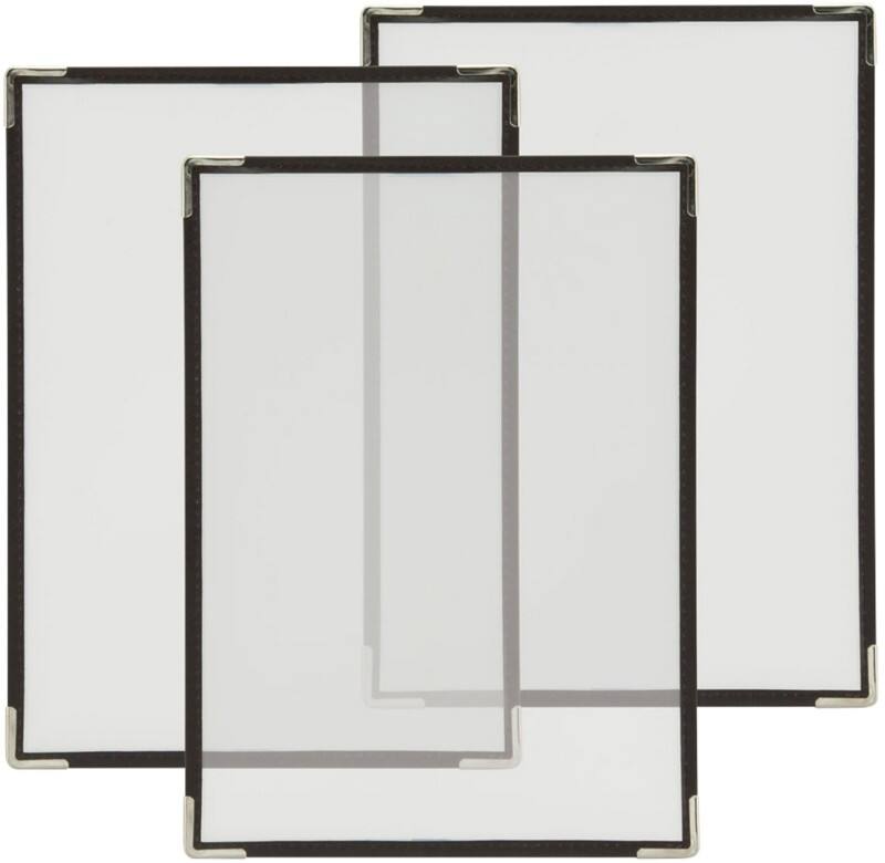 Securit Menu Holder Freestanding Rectangular 23 (W) x 0.3 (D) x 32 (H) cm Transparent