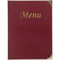 Securit Basic Menu Holder Freestanding Rectangular 23.5 (W) x 0.8 (D) x 31 (H) cm Red