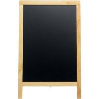 Securit Deluxe Pavement Sign Wood Black