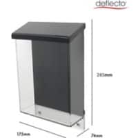 Deflecto A5 Portrait Outdoor Literature Box Wall Mounted Transparent 790711 17.5 x 7.4 x 28.5 cm 790711