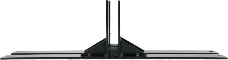 Securit Multiboard Metal Feet Wood Black Pack of 2