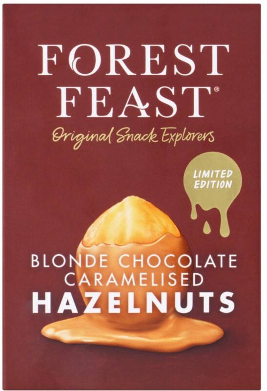 FOREST FEAST Blonde  Chocolate Caramelised  Hazelnuts 100 g