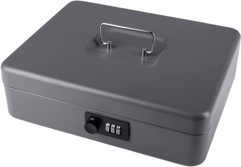 Pavo Cash Box Combination 1 Compartment 300 x 240 x 90 mm Dark Grey  