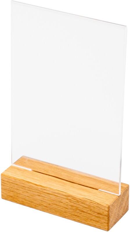 SHOWDOWN Sign Holder A6 T-shape 10.5 (W) x 4 (D) x 17.7 (H) cm Brown