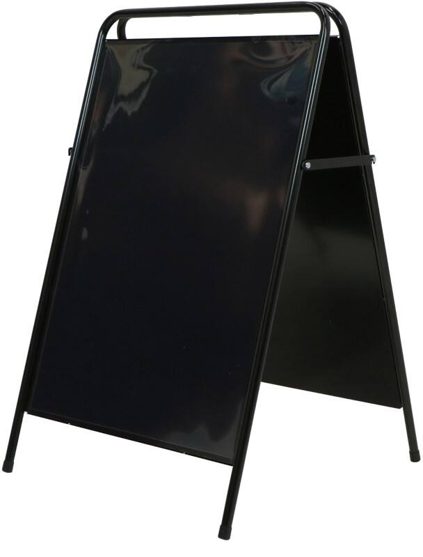 SHOWDOWN Pavement Sign Floor standing 2 Panels A1 Steel Black Weather proof ZPESA1BL