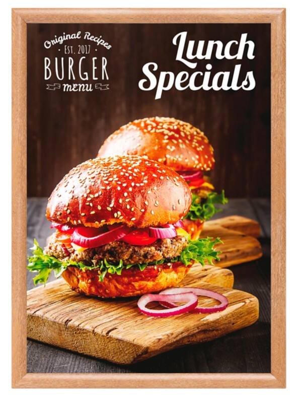 SHOWDOWN A2 Snap Frame Brown Aluminum KRA2G25LB 45.1 (W) x 1.1 (D) x 62.5 (H) cm