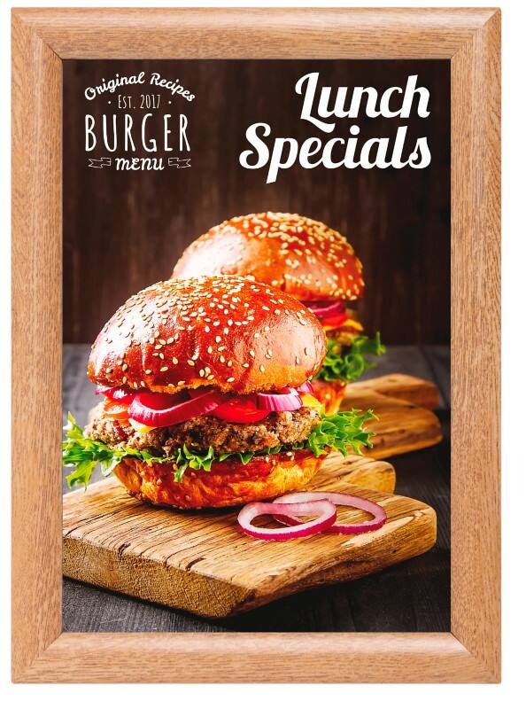 SHOWDOWN A4 Snap Frame Brown Aluminum KRA4G25LB 24.1 (W) x 1.1 (D) x 32.8 (H) cm