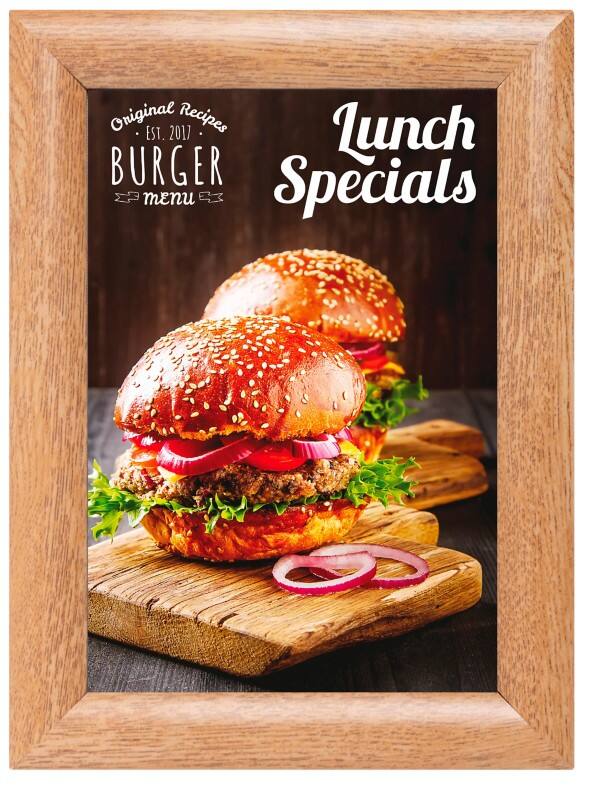 SHOWDOWN A5 Snap Frame Brown Aluminum KRA5G25LB 17.9 (W) x 1.1 (D) x 24.1 (H) cm