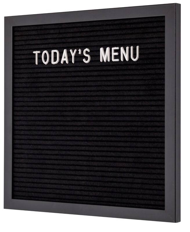 SHOWDOWN Letter Board Non Magnetic 30 (W) x 30 (H) cm Wood Black