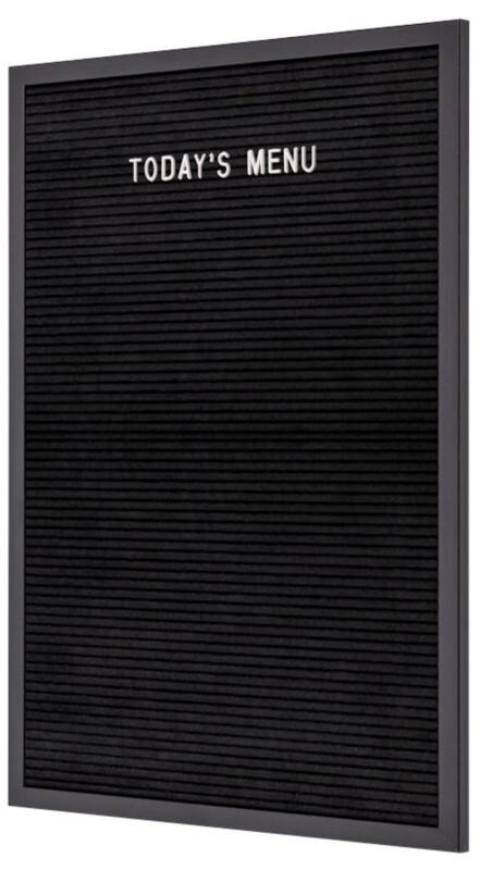 SHOWDOWN Letter Board Non Magnetic 40 (W) x 60 (H) cm Wood Black