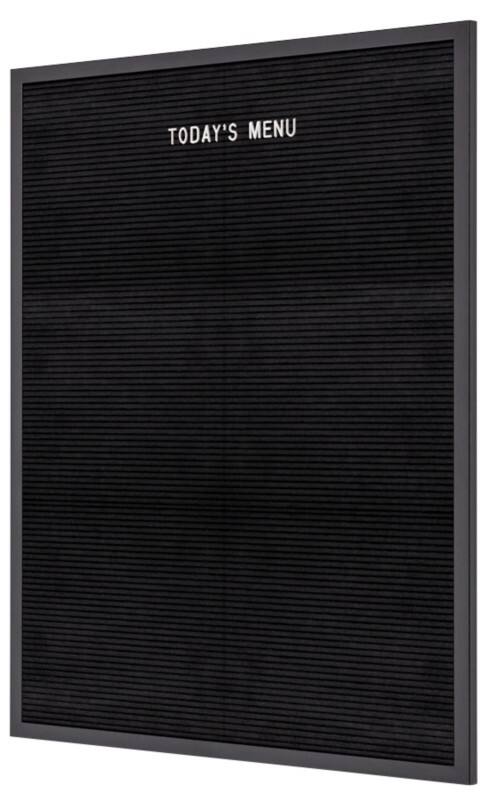 SHOWDOWN Letter Board Non Magnetic 60 (W) x 80 (H) cm Wood Black
