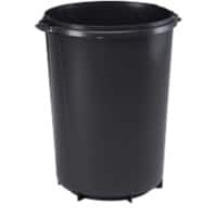 DURABLE DURABIN Waste Bin 40 L Black PP (Polypropylene) 1800519221 Round