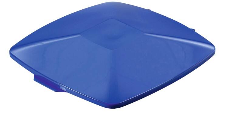 DURABLE DURABIN Hinged Lid 40 L Blue Square PP (Polypropylene)