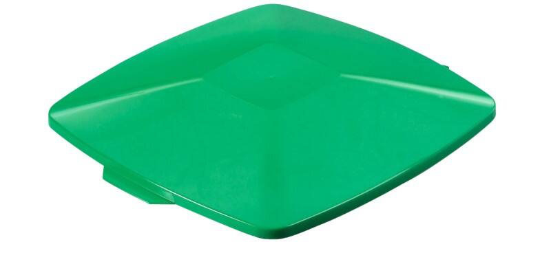 DURABLE DURABIN Hinged Lid 40 L Green Square PP (Polypropylene)