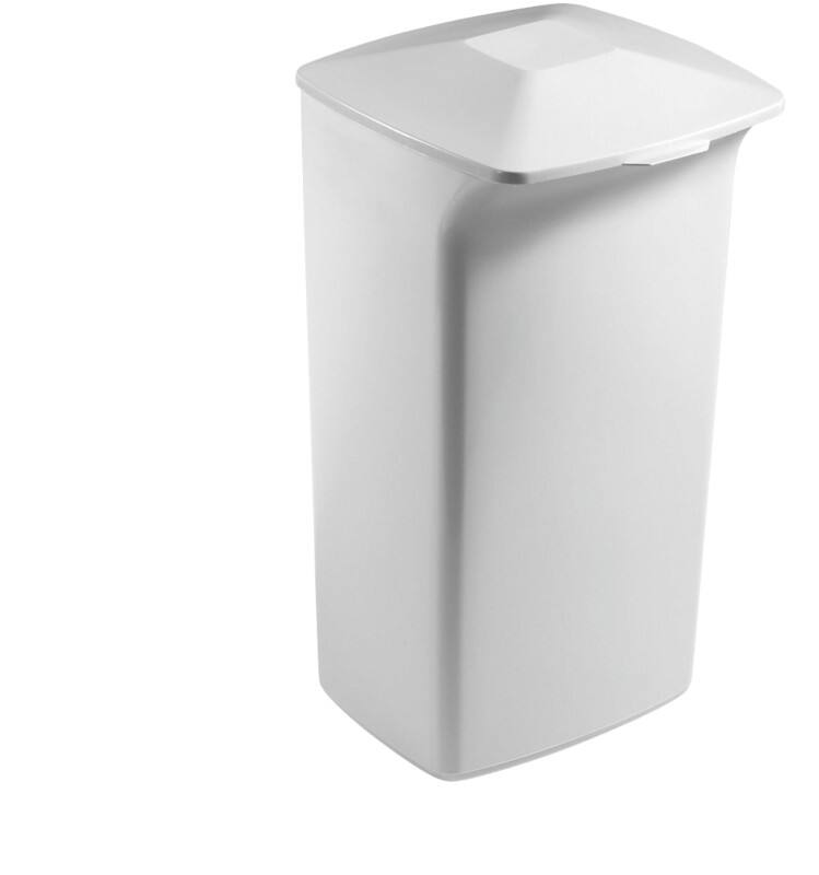 DURABLE DURABIN Waste Bin 40 L Grey PP (Polypropylene) 1800798050 Square