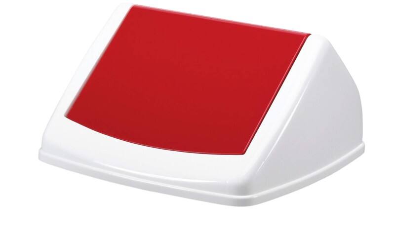 DURABLE DURABIN Flip Swing Lid 40 L Red Square PP (Polypropylene)