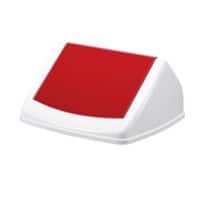 DURABLE DURABIN Flip Swing Lid 40 L Red Square PP (Polypropylene)