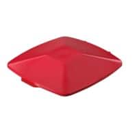 DURABLE DURABIN Hinged Lid 40 L Red Square PP (Polypropylene)