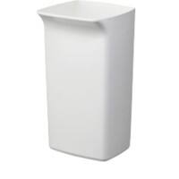 DURABLE DURABIN Waste Bin 40 L White PP (Polypropylene) 1800798010 Square