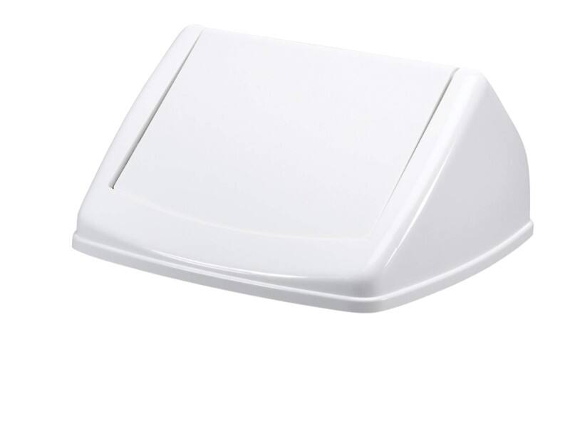 DURABLE DURABIN Flip Swing Lid 40 L White Square PP (Polypropylene)