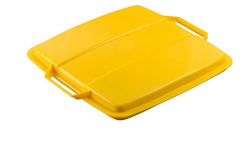 DURABLE DURABIN Bin Lid 90 L Yellow Square PP (Polypropylene)