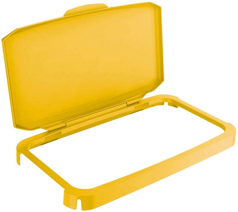 DURABLE DURABIN Hinged Lid 60 L Yellow Rectangular PP (Polypropylene)