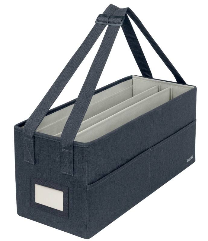 Leitz Fabric Hot Desking Work Bag 6444 Foldable With Carry Handles Grey 465 x 210 x 200 mm