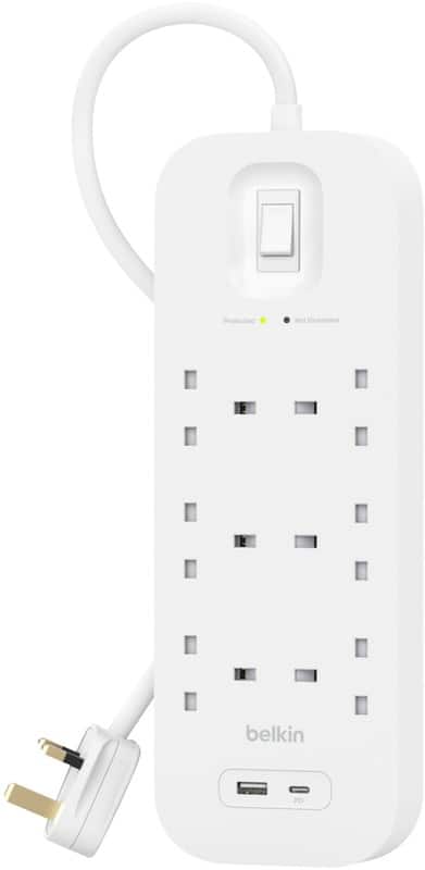 Belkin 6-Way Surge Protector with USB-C & USB-A