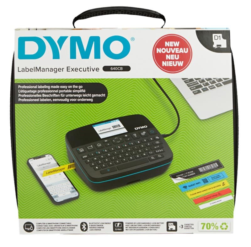 DYMO LabelManager Executive 640 CB Label Printer Kit Thermal QWERTY (GB) Black