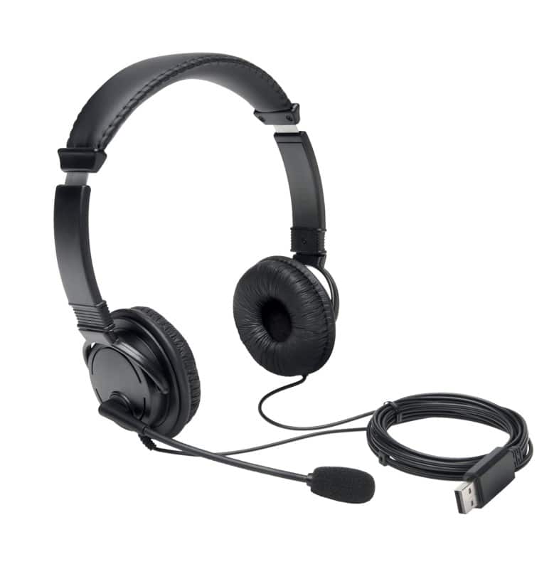 Kensington K97601WW Wired Headset Over-the-head USB With Microphone Stereo Black