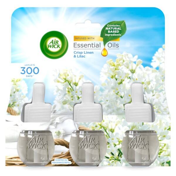Air Wick Air Freshener Crisp Linen and Lilac 3x19ml