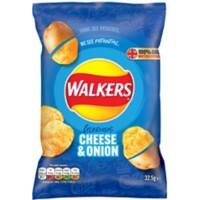 Walkers Crisps Cheese & Onion 32.5 g Pack of 32