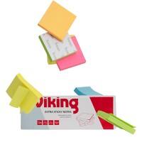 Viking Sticky Notes Square 51 x 51 mm Plain Assorted 90 Sheets Pack of 12