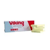 Viking Sticky Notes Square 51 x 51 Plain Yellow 90 Sheets Pack of 12