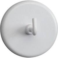 Maul Hook Circular Hook Magnet White 12 kg bearing-capacity 47 mm Pack of 5