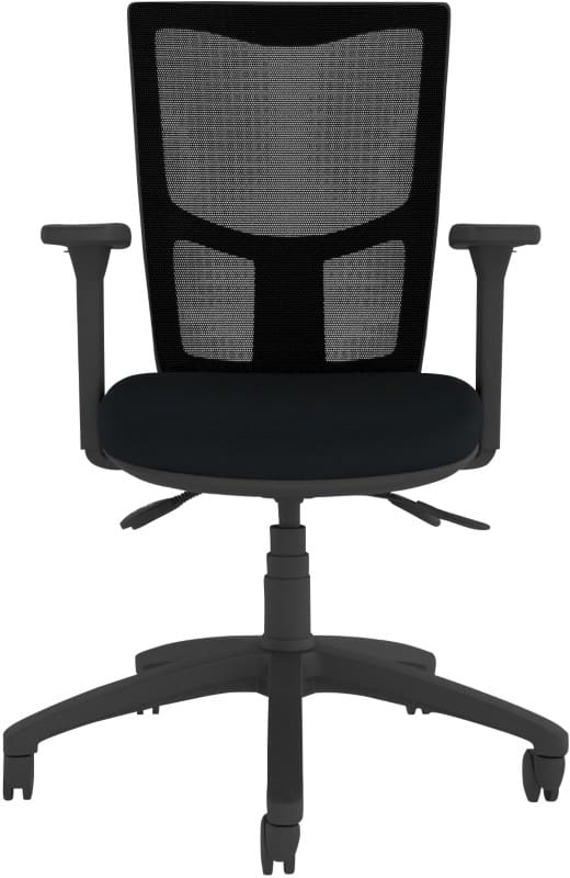 Energi-24 Contour Mesh Operator Chair Basic Tilt Height-Adjustable Armrest Black 150 kg CT310/AA1D 490 x 450 mm