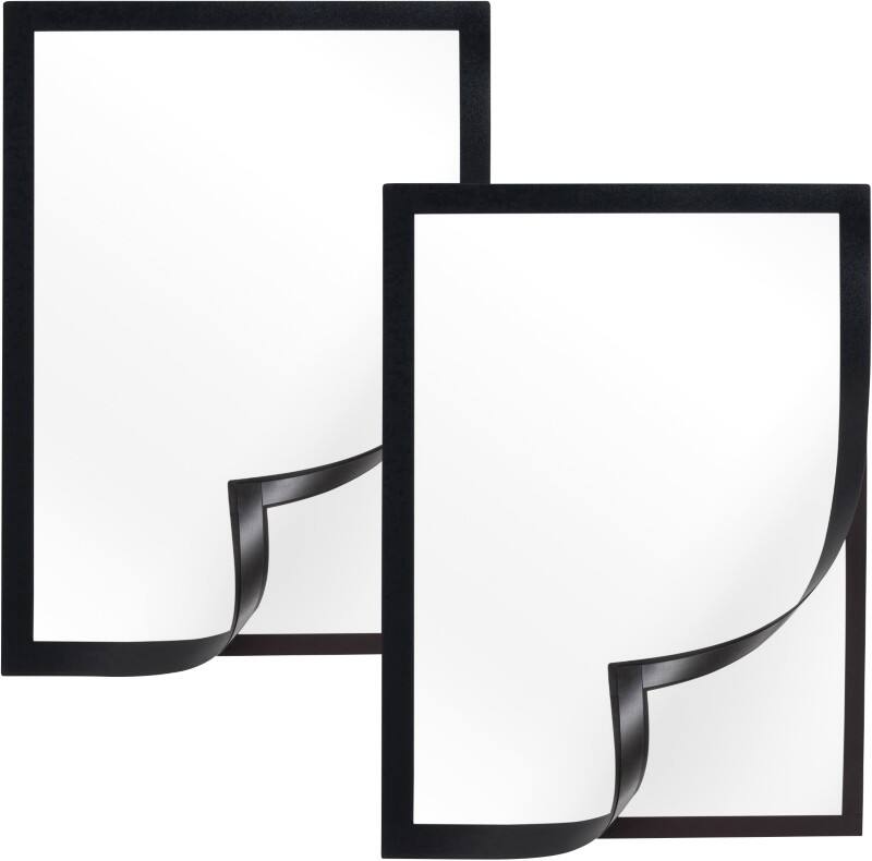 Viking A4 Display Frame Adhesive Black Plastic 1292062 23.4 (W) x 0.6 (D) x 32.6 (H) cm Pack of 2