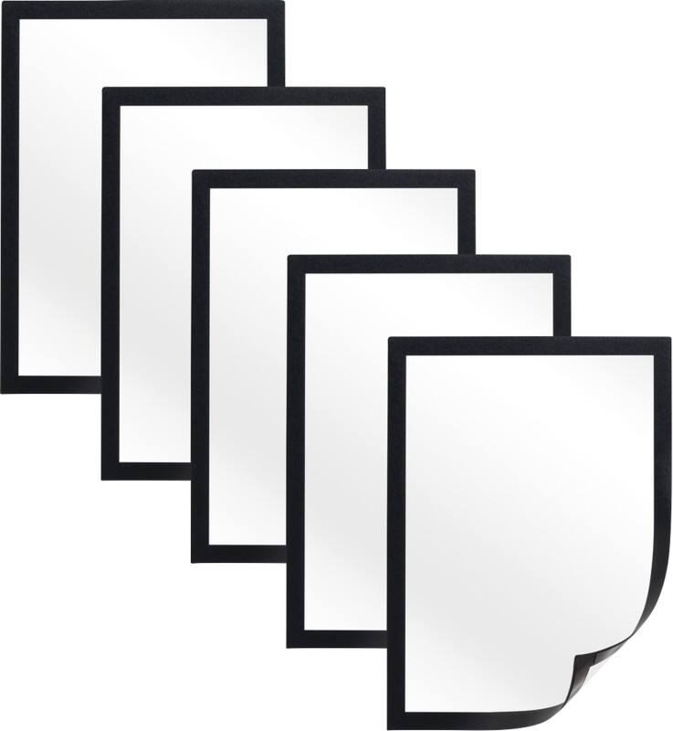 Viking A4 Display Frame Magnetic Black Plastic 1292069 24.5 (W) x 0.5 (D) x 32.5 (H) cm Pack of 5