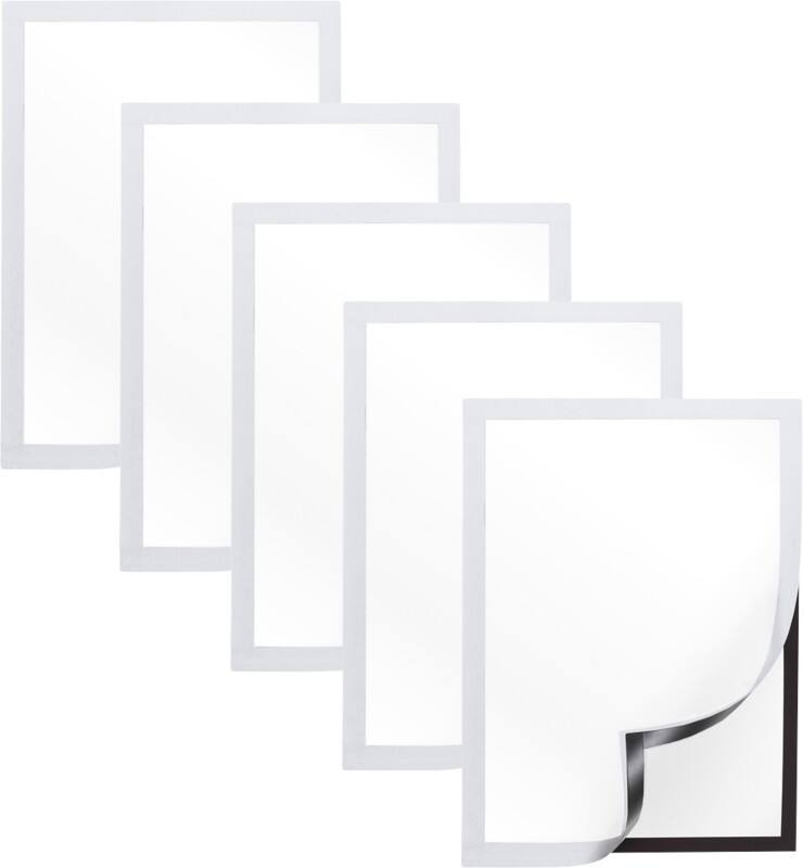 Viking A4 Display Frame Magnetic Silver Plastic 1292070 24.5 (W) x 0.5 (D) x 32.5 (H) cm Pack of 5