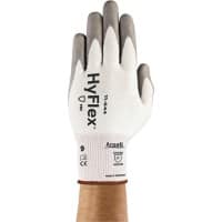 Ansell HyFlex Handling Gloves PU (Polyurethane) Extra Extra Extra Large (XXXL) Grey, White 12 Pairs