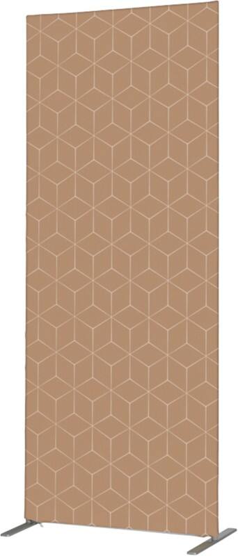 SHOWDOWN Deco Room Divider Aluminium Beige 1,020 x 450 x 2,020 mm