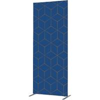 SHOWDOWN Deco Room Divider Aluminium Blue, Brown 870 x 450 x 2,020 mm