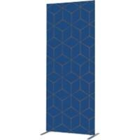 SHOWDOWN Deco Room Divider Aluminium Blue, Brown 870 x 450 x 2,020 mm
