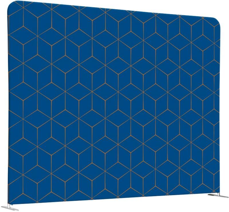 SHOWDOWN EU Room Divider Aluminium Blue, Brown 1,984 x 450 x 1,502 mm