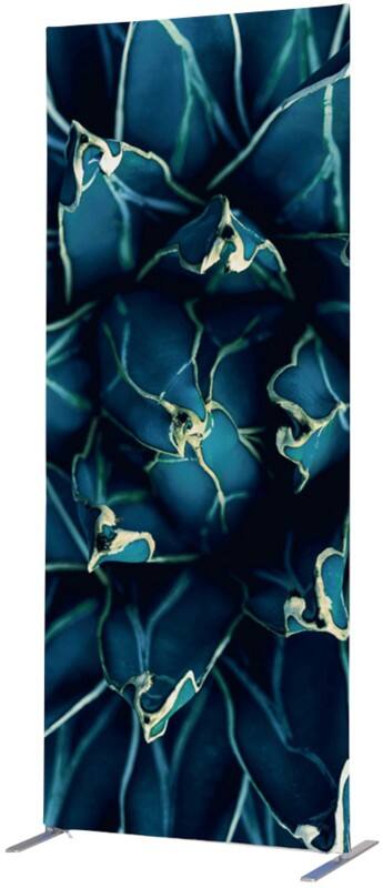 SHOWDOWN Deco Room Divider Aluminium Blue 870 x 450 x 2,020 mm